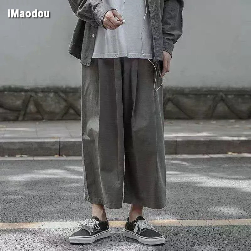 Quần Dài Ống Loe Rộng Phong Cách Nhật Bản Thời Trang Xuân Hè Hàng Mới Dành Cho Bạn Nam