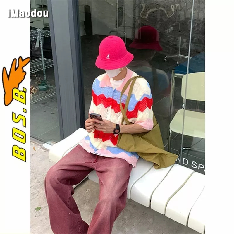 Áo Thun POLO Dệt Kim Tay Ngắn Màu Sắc Thời Trang Mùa Hè Cho Nam