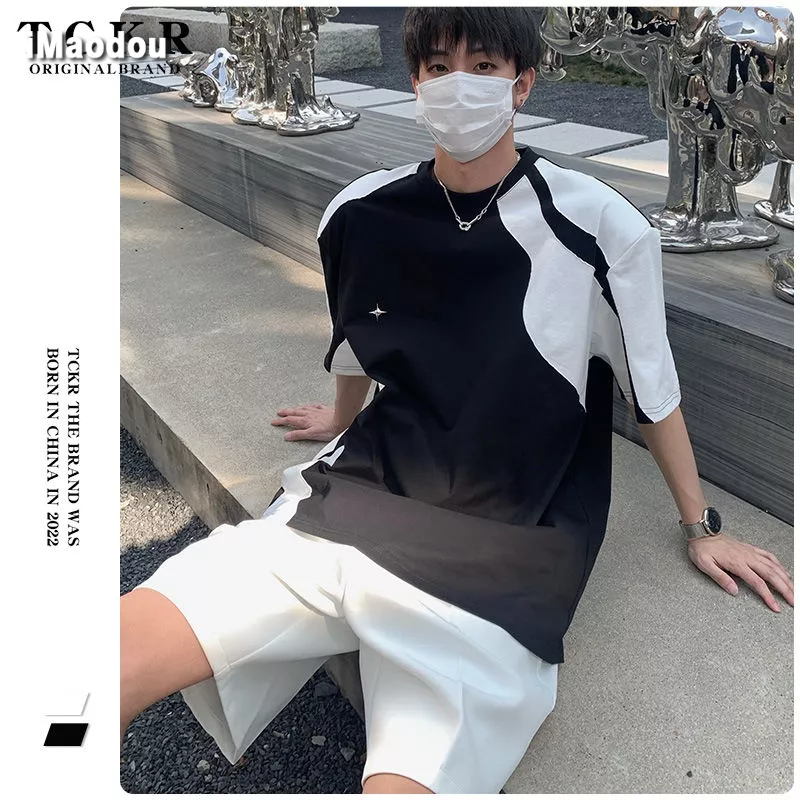 Áo Thun Tay Ngắn Màu Sắc Thời Trang Mùa Hè Cho Nam