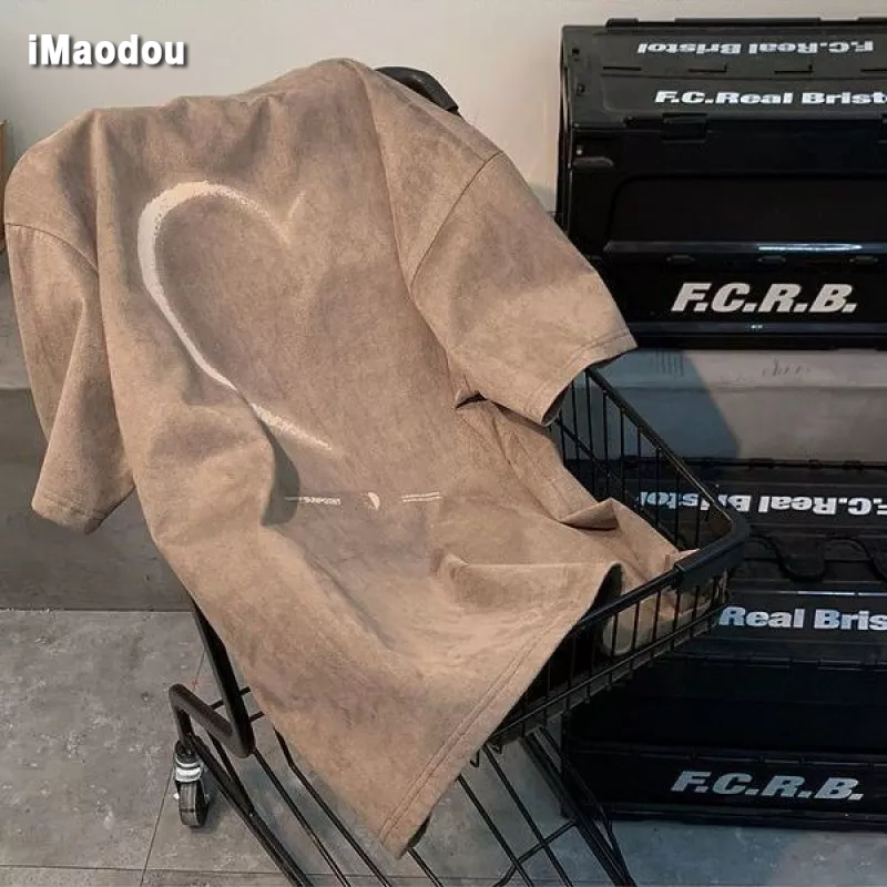 Áo Thun 100% Cotton Ngắn Tay Dáng Rộng Thời Trang Mùa Hè Dành Cho Nam