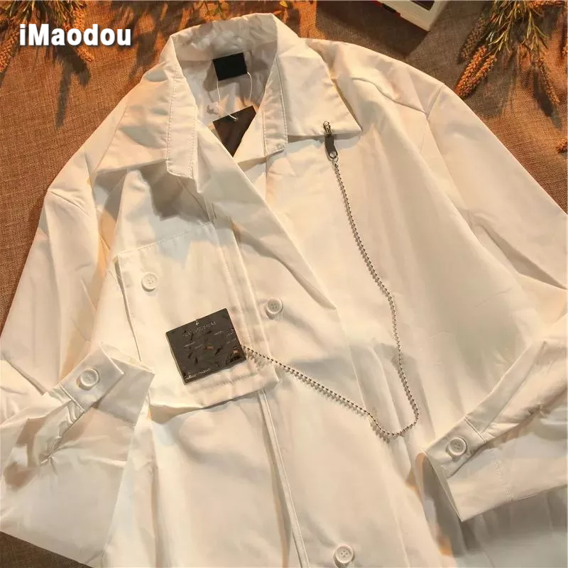 Áo Sơ Mi Dài Tay Dáng Rộng Thời Trang Mùa Xuân Thu Cao Cấp Dành Cho Nam