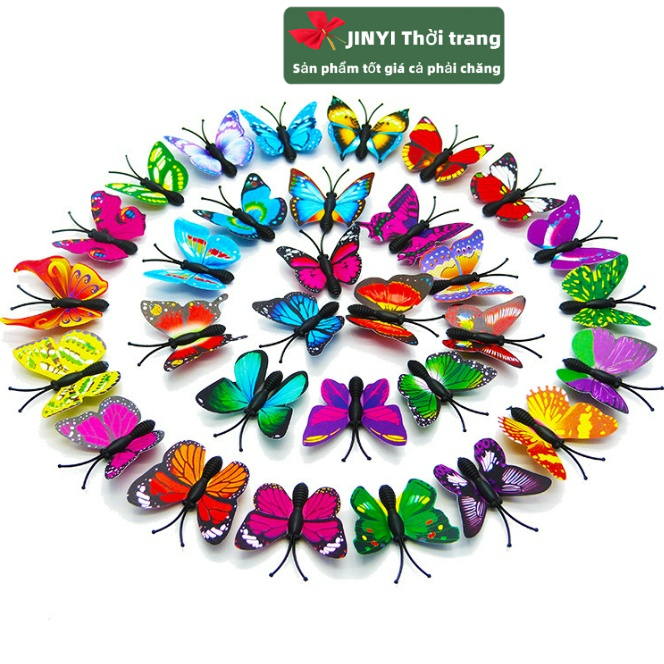 Bươm Bướm 3D 7CM Dùng Trang Trí Tường Độc Đáo