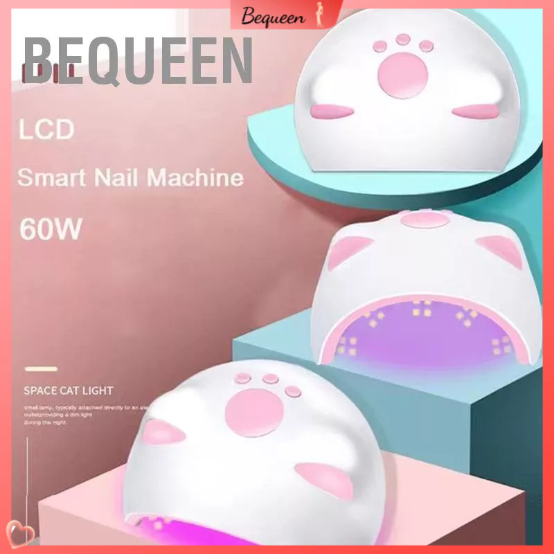 Bequeen Có hàng sẵn Đèn làm móng với 3 cài đặt hẹn giờ Cảm biến tự động Màn hình LCD Máy sấy tay mèo USB 60W