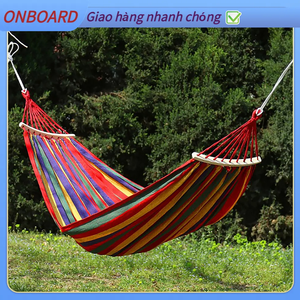 Võng Du Lịch Sợi Vải Đan Canvas Size 80Cm - Võng Khu Cắm Trại - Võng Dã Ngoại Camping OnBoard