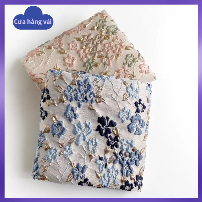 Vải Jacquard Sợi Jacquard Ba Chiều Dập Nổi Ba Chiều Thời Trang Chất Lượng Cao Kết Cấu Crisp