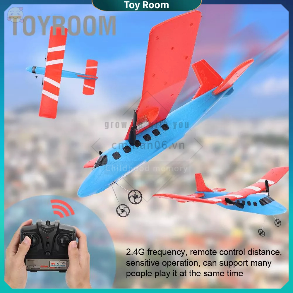 Có thể bán buôn Trẻ Em Điều Khiển Từ Xa 2.4G Máy Bay Trực Thăng Cánh Cố Định Mô Hình Đồ Chơi ToyRoom Hàng giao ngay