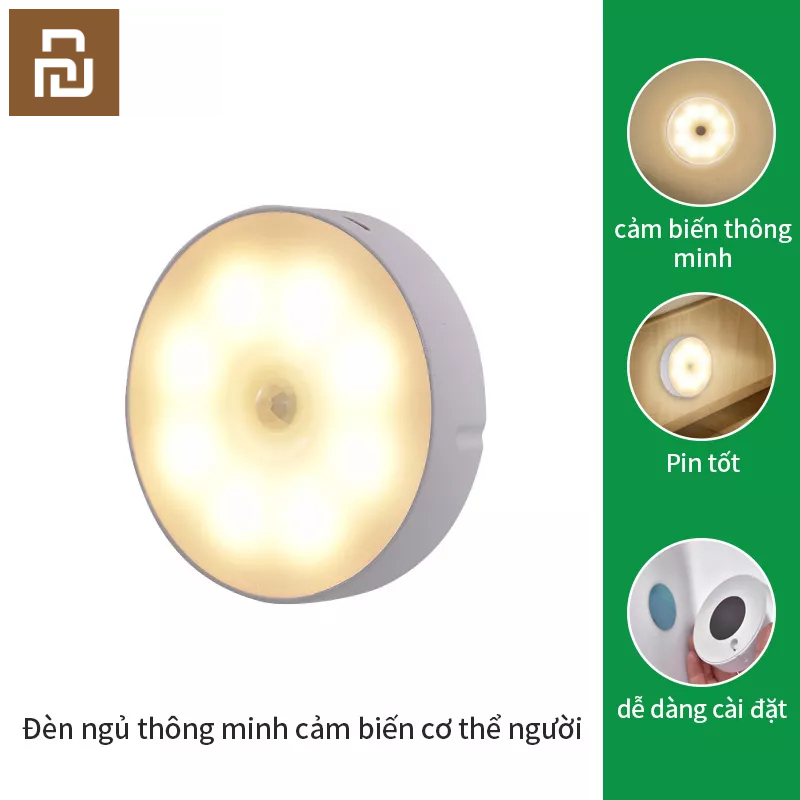 Youpin Đèn Ngủ led Cảm Ứng Cơ Thể Người Thông Minh Sáng Tạo