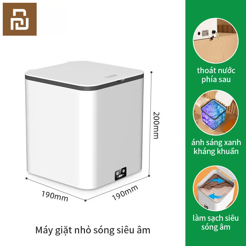 Youpin Máy Giặt Mini Máy giặt siêu âm USB quần lót quần lót máy sấy vớ