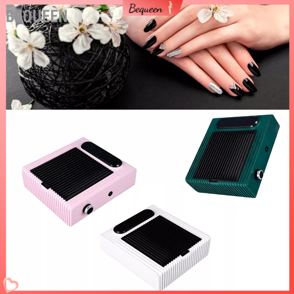 Bequeen Có hàng sẵn Móng Tay Nghệ Thuật Máy Hút Bụi Tốc Độ Điều Chỉnh 80W Có Thể Tháo Rời Lọc Tiếng Ồn Thấp Chất Liệu ABS Chân Không