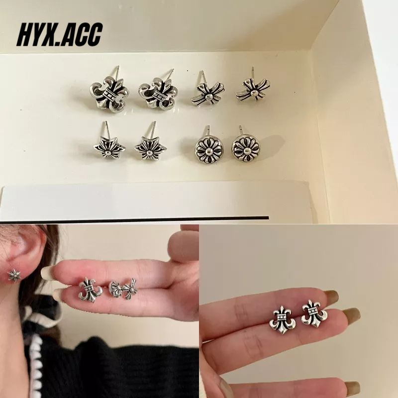 Bông Tai HìNh Chữ ThậP Phong CáCh Hip Hop Cho Nam Và Nữ