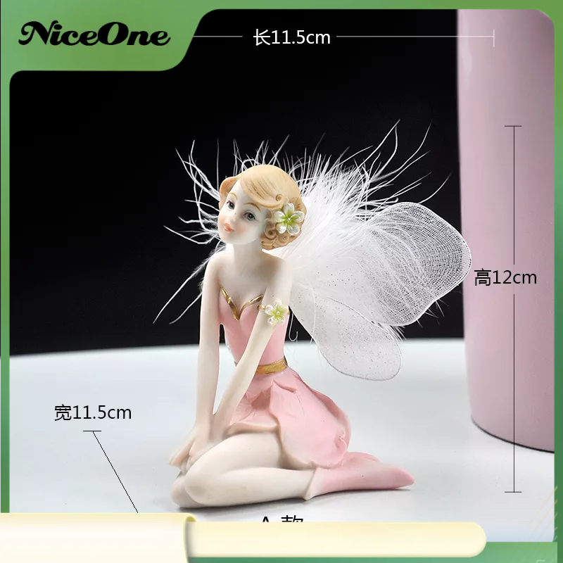 MONEY Châu Âu Thiên Thần Mô Hình Vật Trang Trí Làm Bằng Tay Nhựa Các Bức Tượng Nhỏ Thủ Công Quà Tặng Nhà Cửa