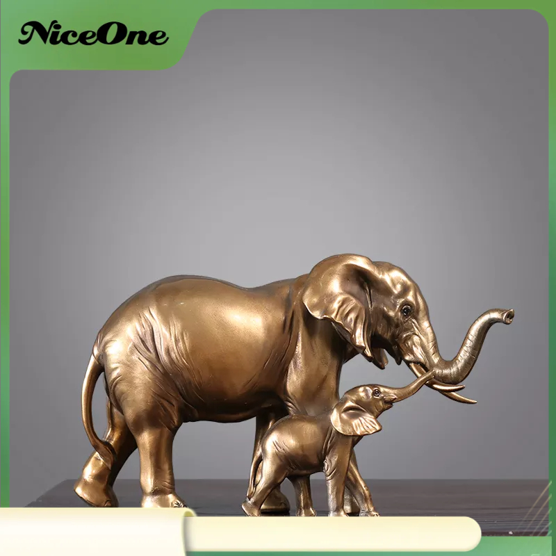 NiceOne Nhựa Con Voi Vật Trang Trí Hình Dáng Dễ Thương Thân Thiện Với Môi Trường May Mắn Nhà Bộ Sưu Tập Nghệ Thuật Quà Tặng