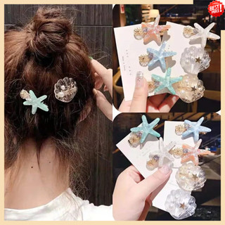 Kẹp tóc hình sao biển / vỏ ốc thời trang cho nữ