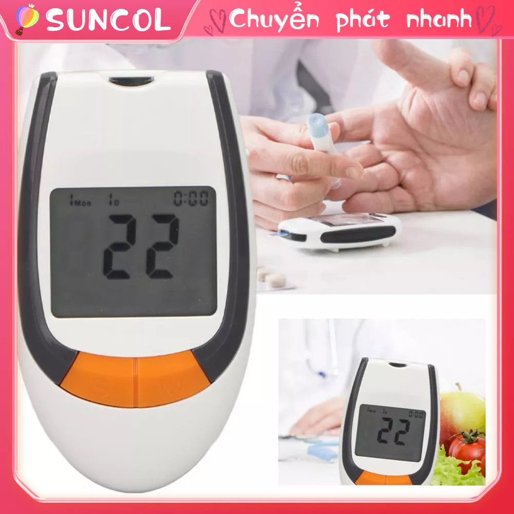 Combo Bộ Máy đo đường huyết, Máy đo đường huyết, COMBO Máy đo đường huyết, 50 que thử nước tiểu chính xác cao SUNCOL