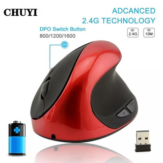 CHUYI Chuột không dây Dạng Đứng Có Thể Sạc Lại Bằng Cổng USB