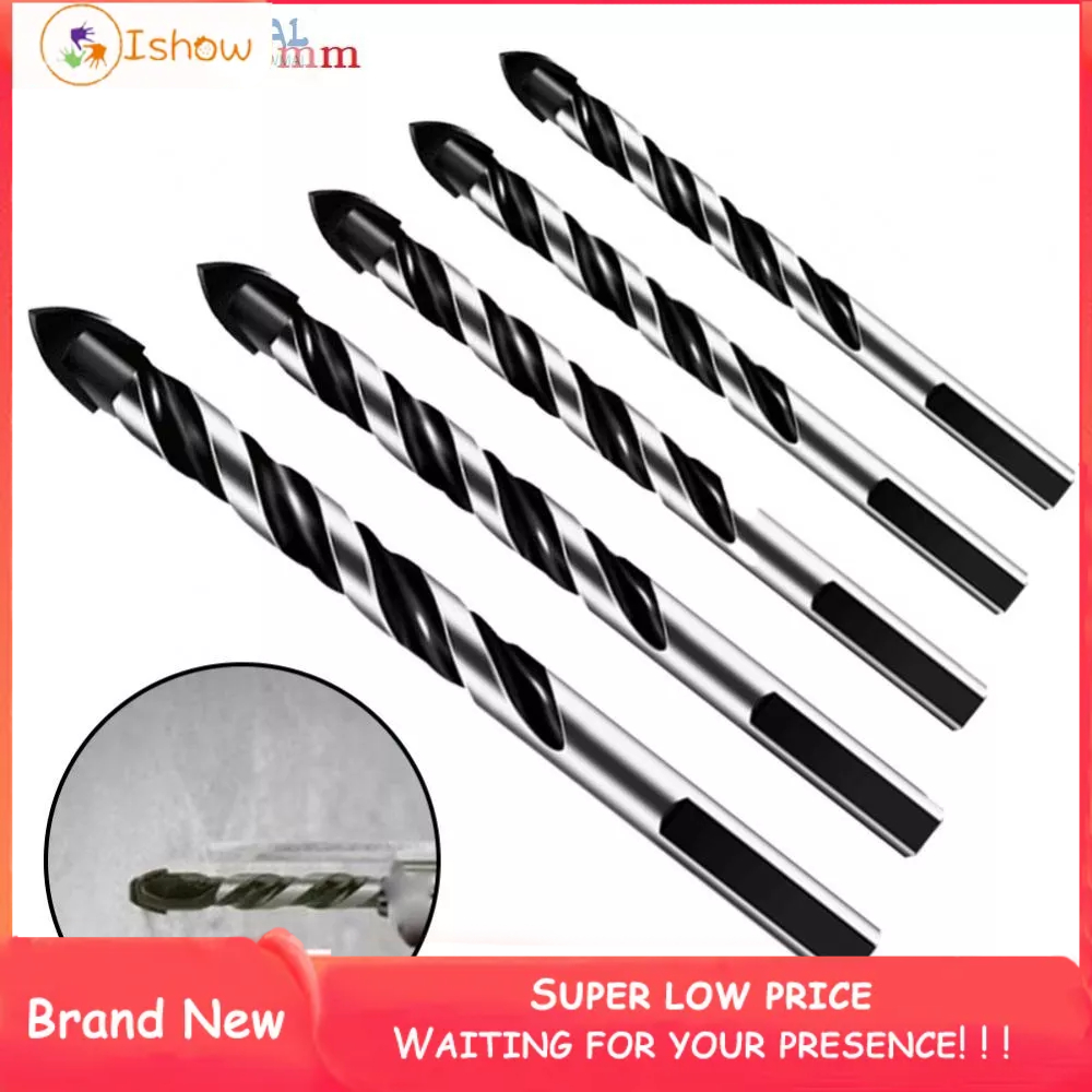 Bộ 5 Mũi Khoan Hình Tam Giác 3-8mm Cho Vật Liệu Kính Bê Tông Sứ