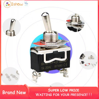 12v heavy duty toggle flick-switch on/off car-dash-light metal 12 volt spst