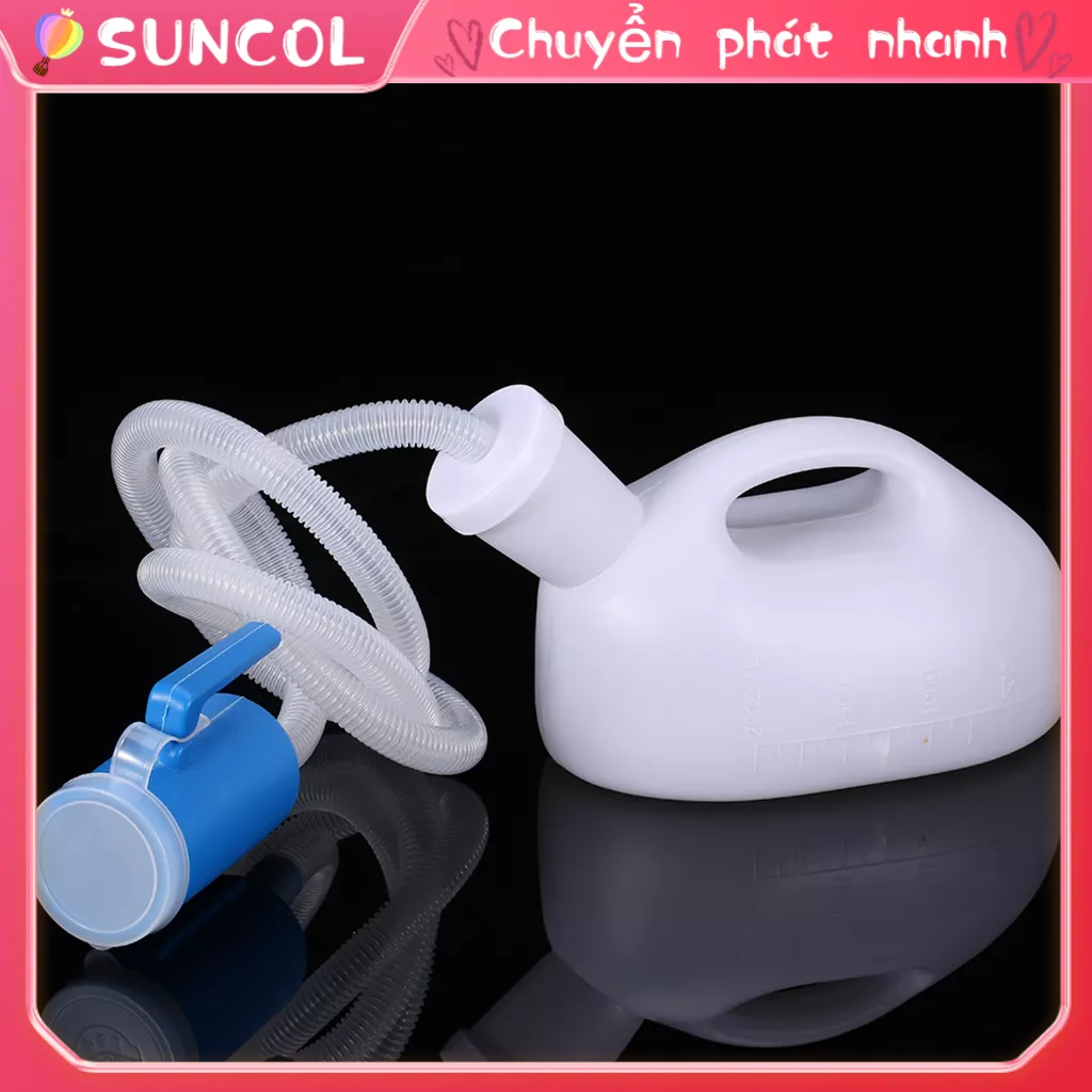 Bình Đựng Nước Tiểu Di Động Dành Cho Nam, Bô tiểu nam, 2000ML Nam Người lớn tuổi Trẻ em Chống rò rỉ Buồng để tiểu SUNCOL