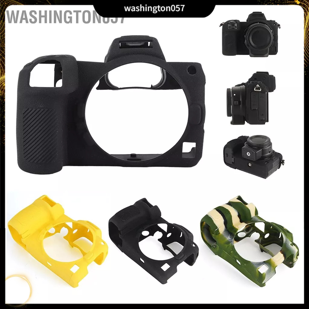 Washington057 Vỏ máy ảnh silicon mềm nhẹ bảo vệ lồng cho Nikon Z6/Z7
