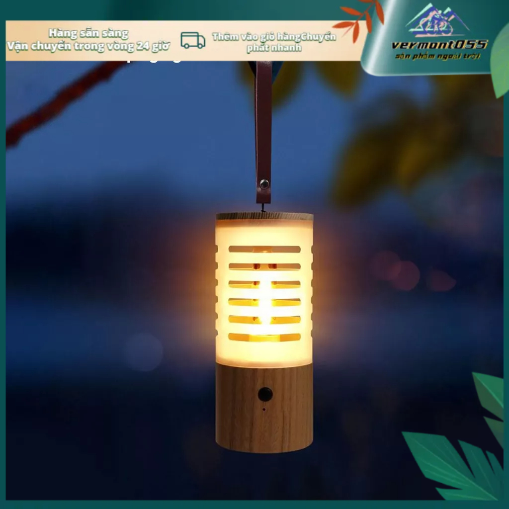 Vermont055 Đèn cắm trại hình trụ Độ sáng có thể điều chỉnh Sạc nhanh LED di động Lều