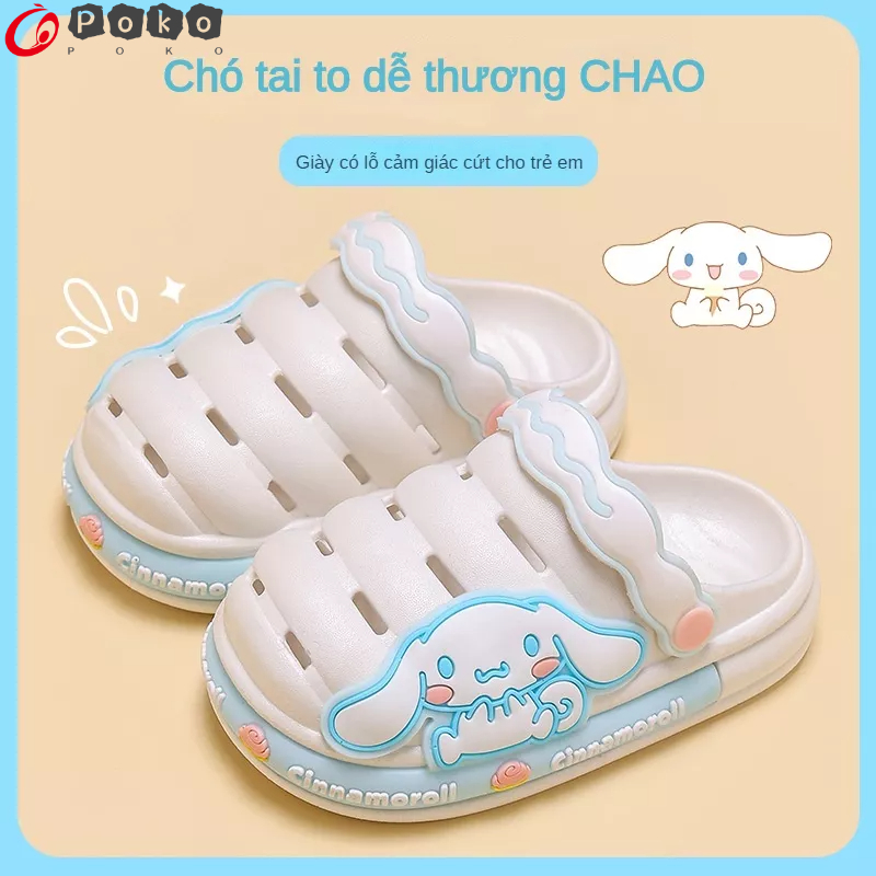 Dép Sandal Đế Mềm Chống Trượt Hình Chú Chó Tai To Dễ Thương Thời Trang Mùa Hè Cho Bé Trai Và Gái