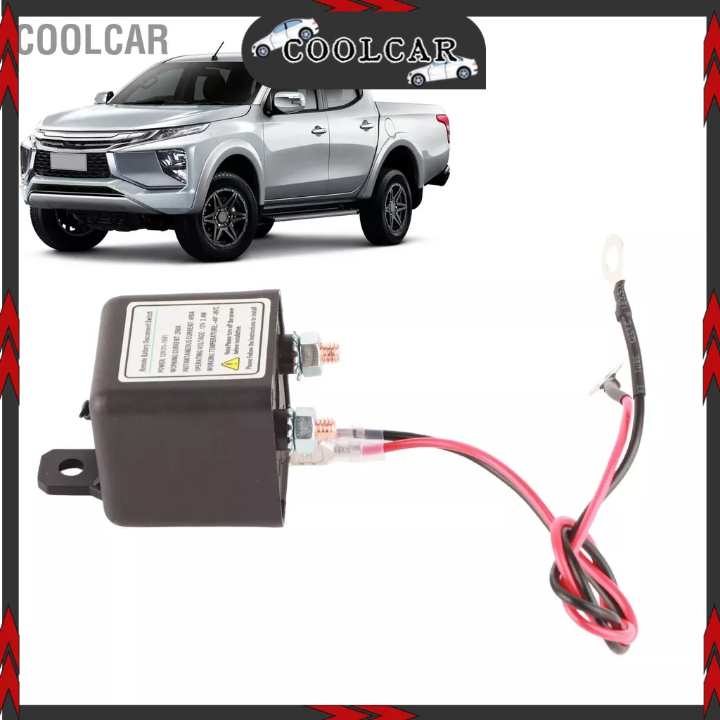 CoolCar Công tắc ngắt kết nối pin từ xa 12V 250A Điều khiển khoảng cách được nâng cấp Ngăn không cho hết