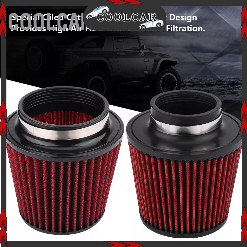 CoolCar Sửa đổi ô tô phổ quát Lưu lượng cao Cửa hút gió Bộ lọc không khí hình nón tròn