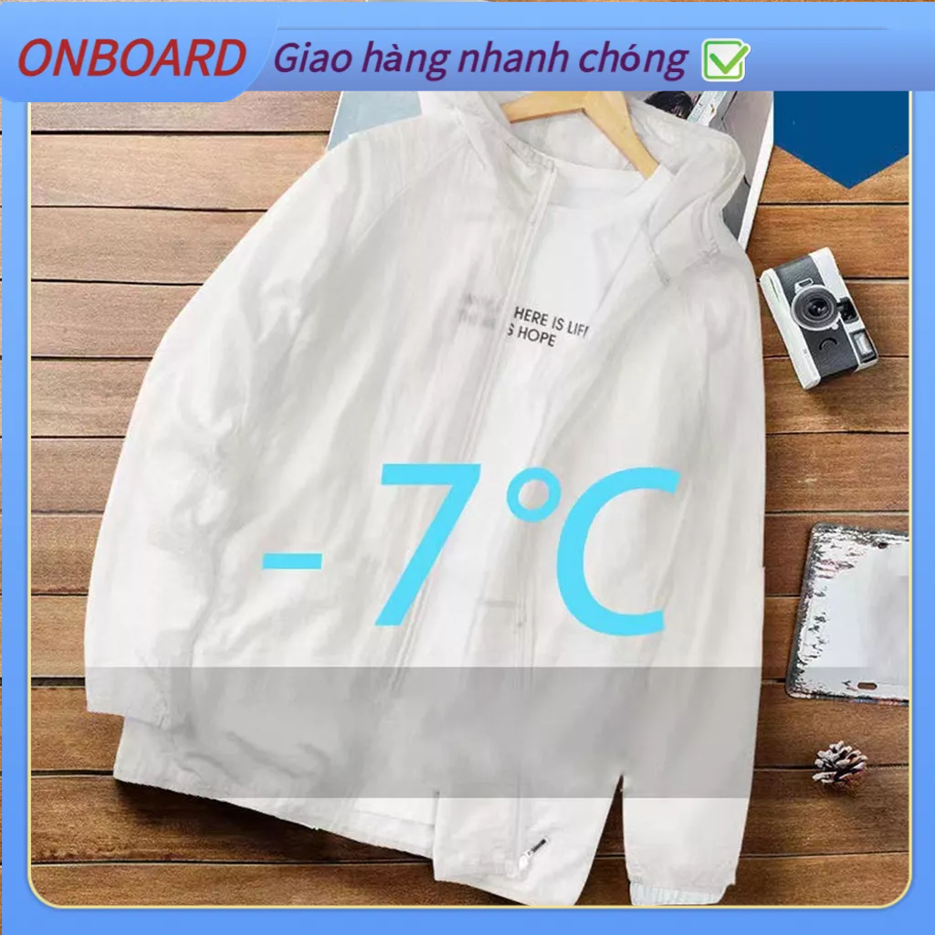 Áo chống nắng Nam, áo khoác chống nắng ngăn tia UV thông hơi thoáng khí thời trang OnBoard