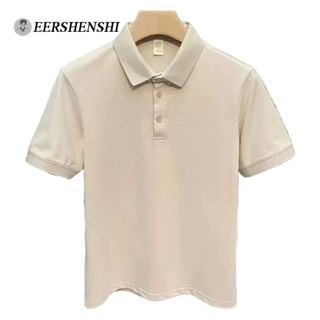Áo thun polo EERSHENSHI ngắn tay đơn giản phong cách Nhật Bản dành cho nam