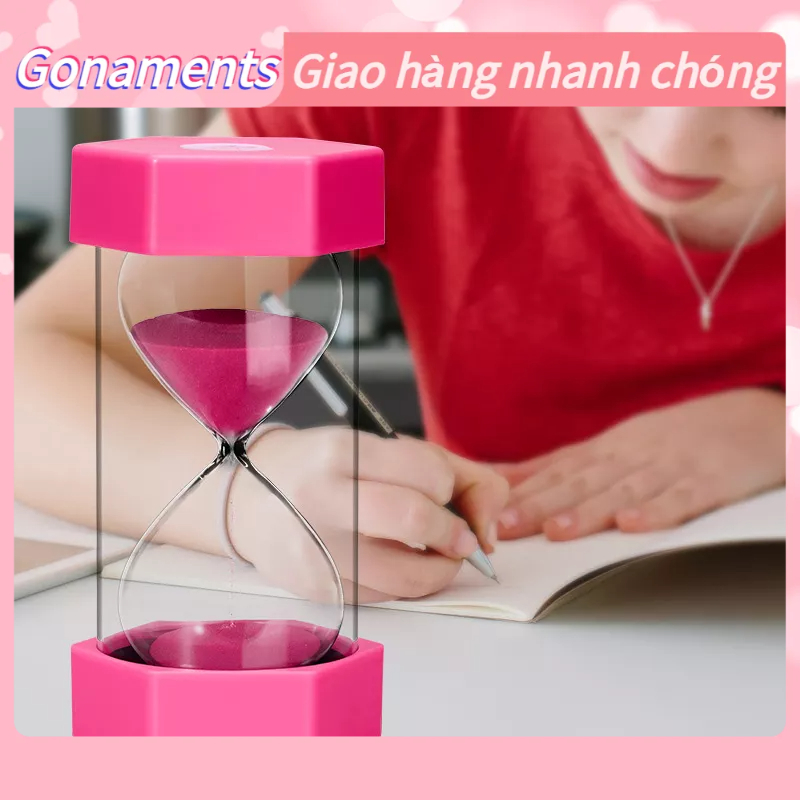 Đồng Hồ Cát Đếm Thời Gian 15 Phút Tích Hợp Phụ Kiện Trang Trí Đẹp Mắt Gonaments E.