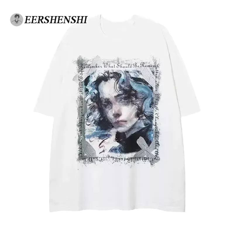 Áo thun EERSHENSHI cotton ngắn tay in họa tiết avatar thời trang dành cho nam