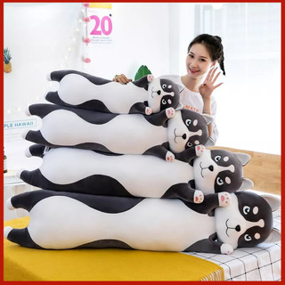 Gối ôm nhồi bông hình chú chó husky dễ thương