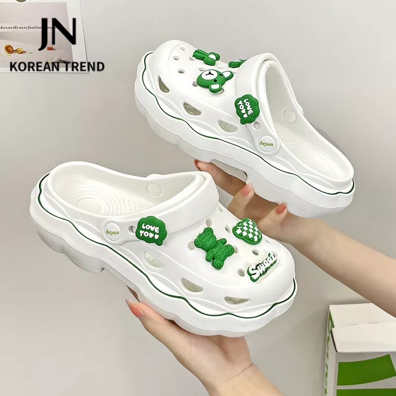JN Studio Dép sandal nữ đế bằng Chất Liệu EVA Siêu êm New 2023 021108