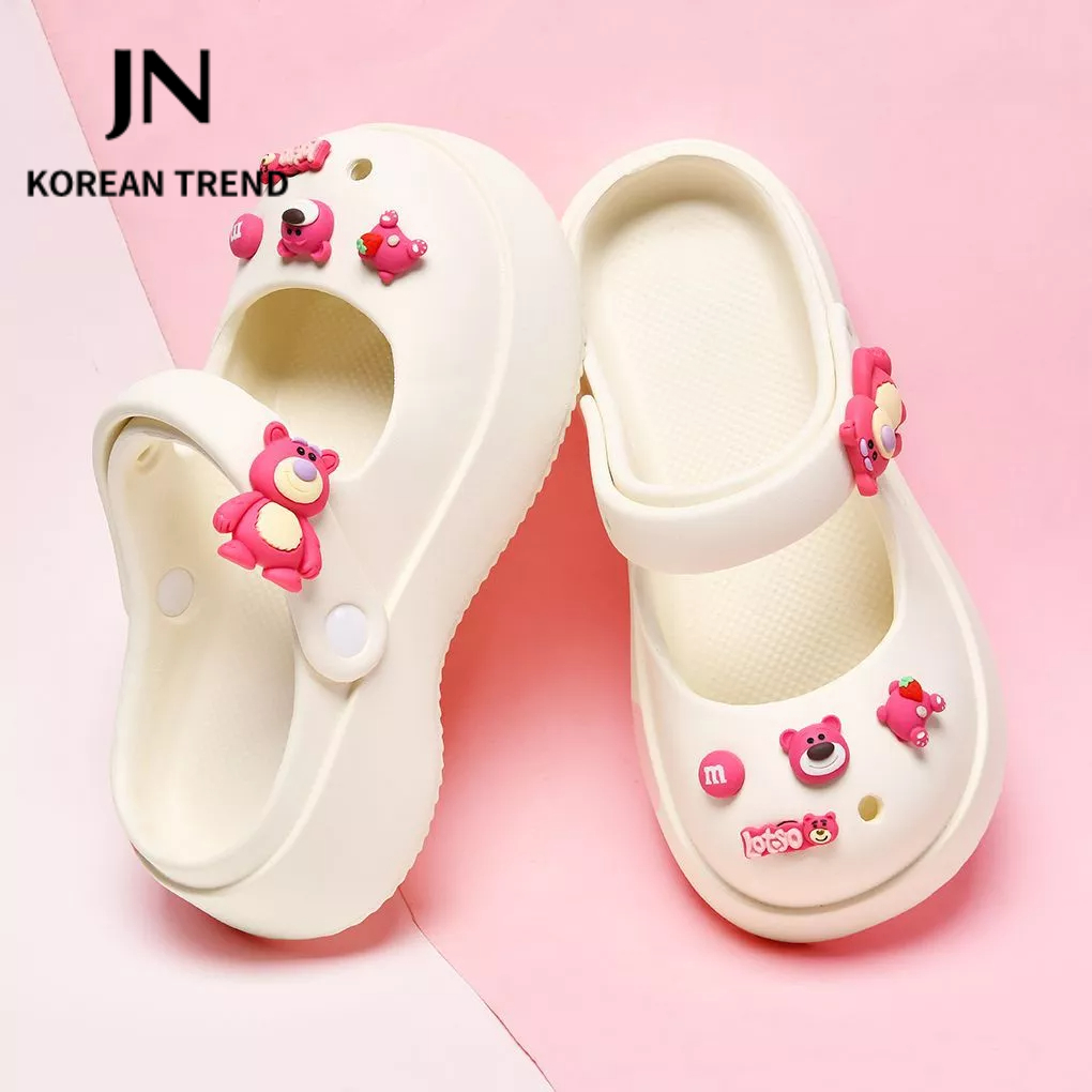 JN Studio  Dép SanDal đế bằng Chất Liệu EVA Siêu êm New 2023 Beautiful Đẹp Thời trang Comfortable B21H0D2 36Z230909