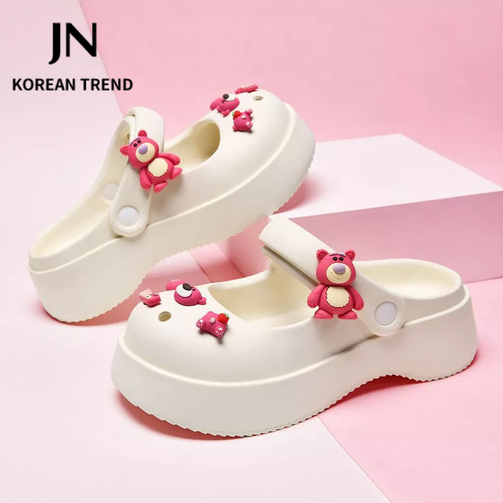 JN Studio  Dép SanDal đế bằng Chất Liệu EVA Siêu êm New 2023 Beautiful Đẹp Thời trang Comfortable B21H0D2 36Z230909