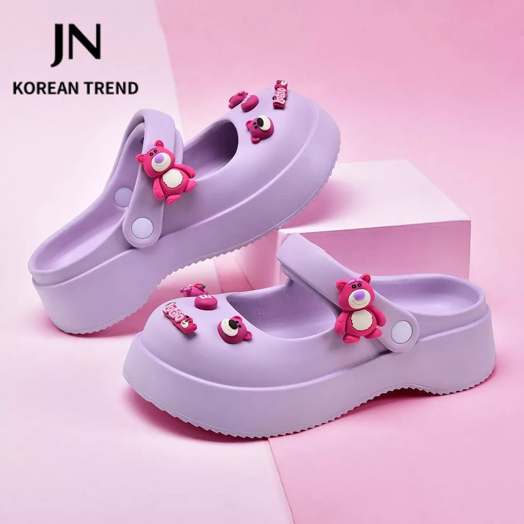 JN Studio  Dép SanDal đế bằng Chất Liệu EVA Siêu êm New 2023 Beautiful Đẹp Thời trang Comfortable B21H0D2 36Z230909