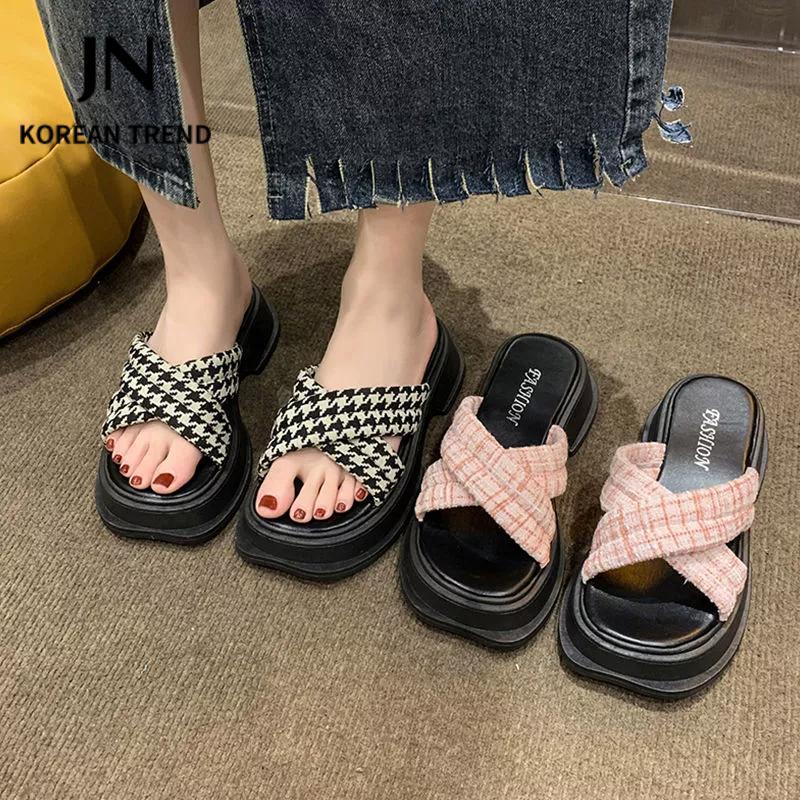 JN Studio JNstudio dép nữ fashion sandal nữ nữ dép nữ đế cao 2023 INS Hot Trend Thoải mái Korean Style Chất lượng cao Phong cách B26G0AU 36Z230909
