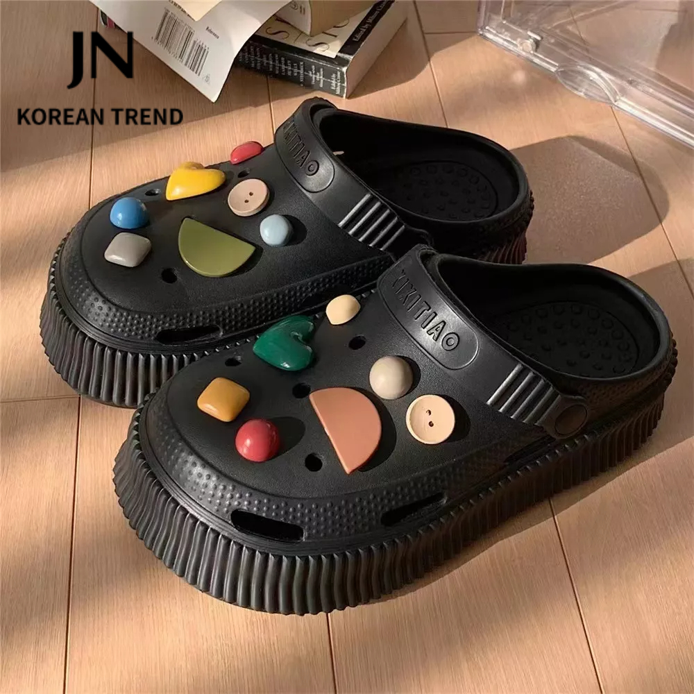 JN Studio Dép sandal nữ đế bằng Chất Liệu EVA Siêu êm New 2023 041402
