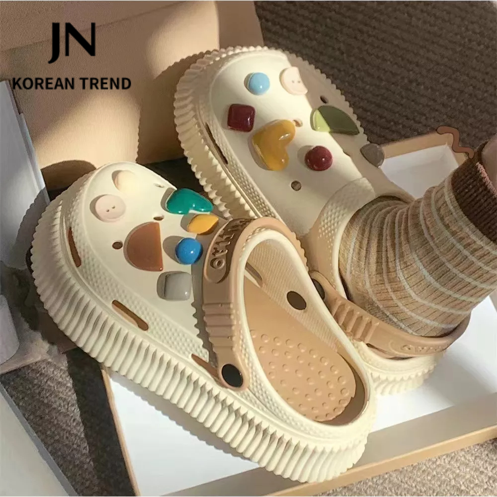 JN Studio Dép sandal nữ đế bằng Chất Liệu EVA Siêu êm New 2023 041402