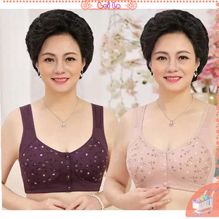 Áo Ngực Cài Trước Bằng Cotton Thoải Mái Plus Size Cho Mẹ Bầu