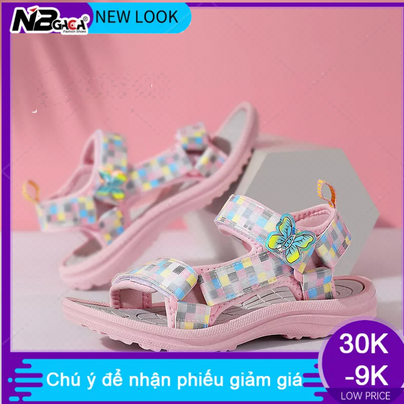 giày sandal bé gái Xăng đan Công Chúa Đế Mềm Trọng Lượng Nhẹ Thoải Mái In Họa Tiết Lấp Lánh Thời Trang Mùa giày bé gái 3 -15 tuổi Hè Cho Bé Gái Size 25-38