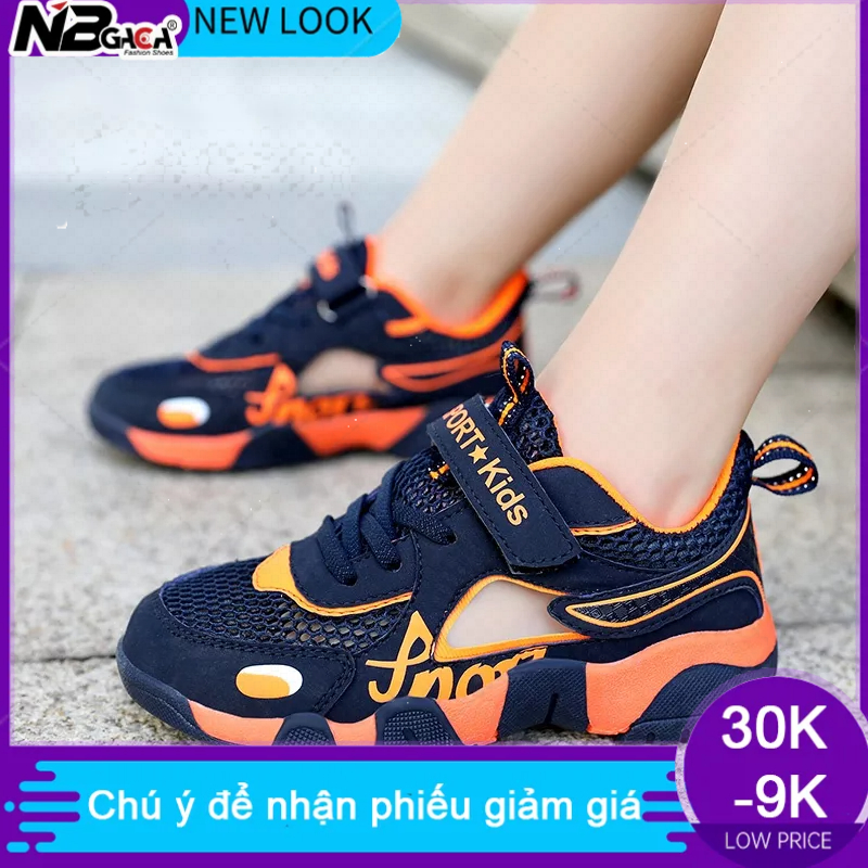 Kasut Budak Lelaki Giày Thể Thao Phối Lưới Hàn Quốc Cho Bé Trai Bé Gái Kasut Sukan Kasut Lightsu Budak Lelaki Kasut Budak