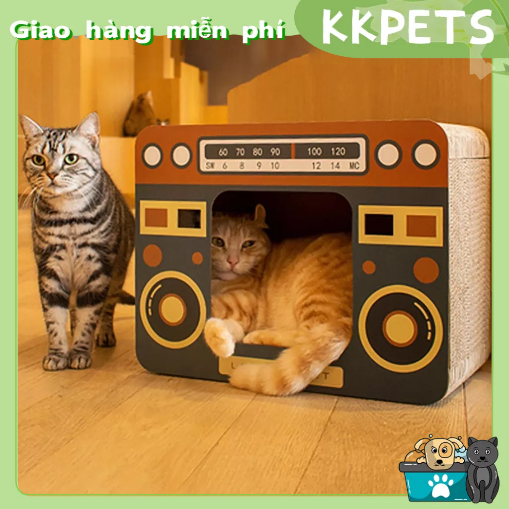 Bàn cào móng cao cấp dành cho mèo Không gian rộng rãi Nhà đệm cho thú cưng kín gió KKPETS