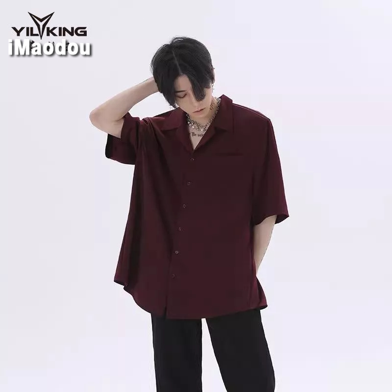Áo Sơ Mi Tay Ngắn Phong Cách Hong Kong Thời Trang Mùa Hè Mới 2023