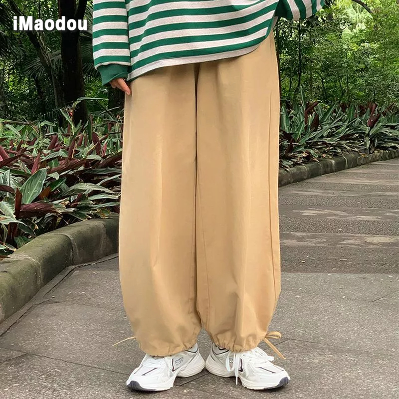 Quần Dài Dây Rút Ống Rộng Kiểu Nhật Bản Thời Trang Mùa Thu Cho Nam