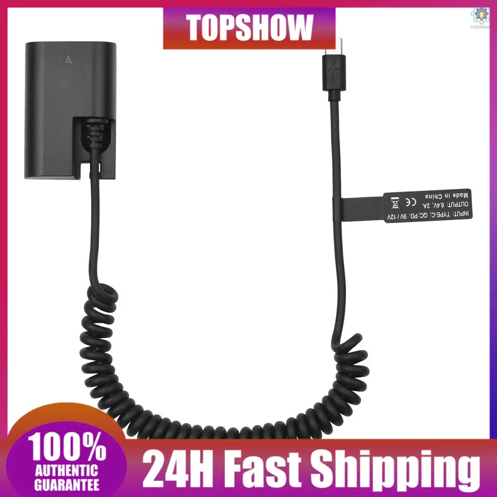 Đầu Nối Pin Andoer LP-E6 USB-C DR-E6 Với Cáp Nguồn USB Type-C Thay Thế Cho EOS R5 R6 90D 80D 70D 60D 60Da 5D Mark II | BigBuy360 - bigbuy360.vn