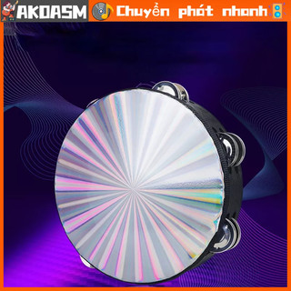 Trống Cầm Tay với Đôi Hàng Jingles, Trống Gõ Bo lắc tay và Bao đựng Lục Lạc Tambourine, Trống Gõ Bo lắc tay và Bao đựng Lục Lạc Tambourine AKOASM