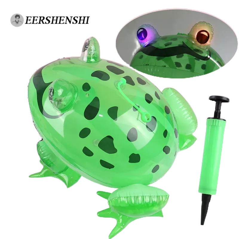 Đồ chơi ếch bơm hơi EERSHENSHI bằng PVC phát sáng vui nhộn