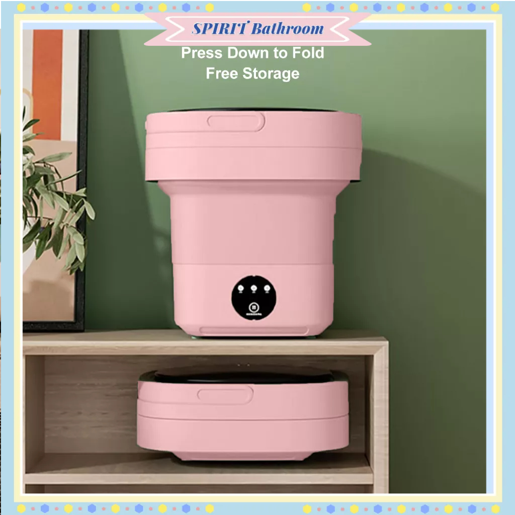 SPIRIT Bathroom Máy Giặt Gấp Gọn Tốc Độ Cao 6.5L Máy giặt mini gấp gọn Công Suất Lớn máy giặt đồ lót, tất vớ