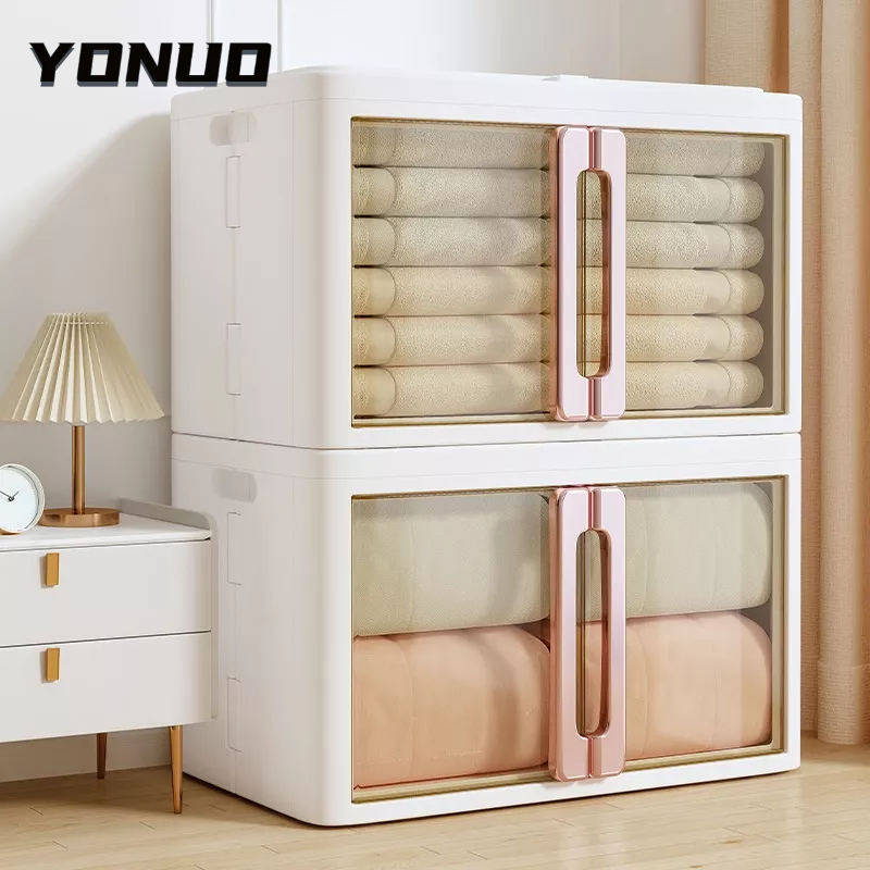 Hộp Đựng Đồ Bằng Nhựa Trong Suốt Cỡ Lớn Có Thể Gấp Gọn Tiện Dụng Cho Gia Đình